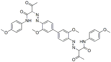 85030-59-7,2,2'-[(3,3'-dimethoxy[1,1'-biphenyl]-4,4'-diyl)bis(azo)]bis[N-(4-methoxyphenyl)-3-oxobutyramide]