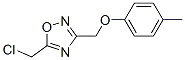 850375-37-0,5-(CHLOROMETHYL)-3-[(4-METHYLPHENOXY)METHYL]-1,2,4-OXADIAZOLE