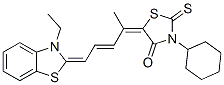 85049-99-6,3-cyclohexyl-5-[4-(3-ethylbenzothiazol-2(3H)-ylidene)-1-methylbut-2-enylidene]-2-thioxothiazolidin-4-one
