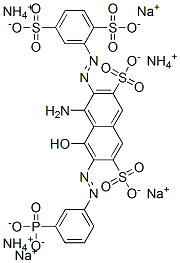 85068-61-7,4-amino-3-[(2,5-disulphophenyl)azo]-5-hydroxy-6-[(3-phosphonophenyl)azo]naphthalene-2,7-disulphonic acid, ammonium sodium salt