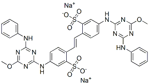 85154-00-3,sodium 4,4'-bis[[6-anilino-4-methoxy-1,3,5-triazin-2-yl]amino]stilbene-2,2'-disulphonate