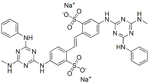 85187-74-2,sodium 4,4'-bis[[6-anilino-4-(methylamino)-1,3,5-triazin-2-yl]amino]stilbene-2,2'-disulphonate