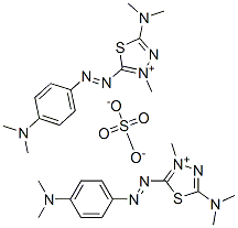 85187-77-5,bis[5-(dimethylamino)-2-[[4-(dimethylamino)phenyl]azo]-3-methyl-1,3,4-thiadiazolium] sulphate