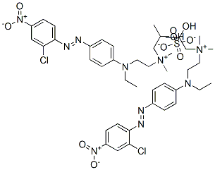 85187-96-8,[2-[[4-[(2-chloro-4-nitrophenyl)azo]phenyl]ethylamino]ethyl](2-hydroxypropyl)dimethylammonium sulphate