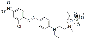 85187-97-9,[2-[[4-[(2-chloro-4-nitrophenyl)azo]phenyl]ethylamino]ethyl](2-hydroxypropyl)dimethylammonium methyl sulphate