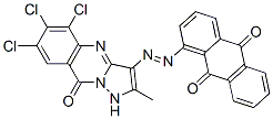 85223-08-1,1-[(5,6,7-trichloro-1,9-dihydro-2-methyl-9-oxopyrazolo[5,1-b]quinazolin-3-yl)azo]anthraquinone