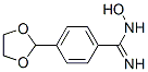 852691-00-0,4-(1,3-DIOXOLAN-2-YL)-N-HYDROXYBENZENECARBOXIMIDAMIDE