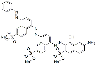 85283-66-5,5-[(7-amino-1-hydroxy-3-sulpho-2-naphthyl)azo]-8-[[4-(phenylazo)-6-sulpho-1-naphthyl]azo]naphthalene-2-sulphonic acid, sodium salt