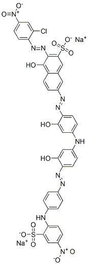 85391-43-1,disodium 3-[(2-chloro-4-nitrophenyl)azo]-4-hydroxy-7-[[2-hydroxy-4-[[3-hydroxy-4-[[4-[(4-nitro-2-sulphonatophenyl)amino]phenyl]azo]phenyl]amino]phenyl]azo]naphthalene-2-sulphonate