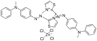 85392-71-8,bis[3-methyl-2-[[p-(N-methylanilino)phenyl]azo]thiazolium] tetrachlorozincate(2-)