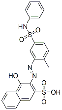 85409-50-3,4-hydroxy-3-[[2-methyl-5-[(phenylamino)sulphonyl]phenyl]azo]naphthalene-2-sulphonic acid