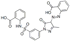 85409-58-1,2-[[1-[3-[[(2-carboxyphenyl)amino]sulphonyl]phenyl]-4,5-dihydro-3-methyl-5-oxo-1H-pyrazole-4-yl]azo]benzoic acid
