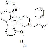 85418-65-1,4a-[[4-(2-ethoxy-2-phenyl-ethyl)piperazin-1-yl]methyl]-6-methoxy-2,3,4 ,9b-tetrahydro-1H-dibenzofuran-4-ol dihydrochloride