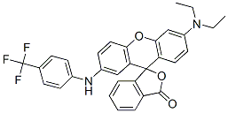 85443-44-3,6'-(diethylamino)-2'-[[4-(trifluoromethyl)phenyl]amino]spiro[isobenzofuran-1(3H),9'-[9H]xanthene]-3-one