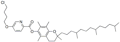 85446-82-8,[2,5,7,8-tetramethyl-2-(4,8,12-trimethyltridecyl)chroman-6-yl] 5-(4-ch lorobutoxy)pyridine-2-carboxylate