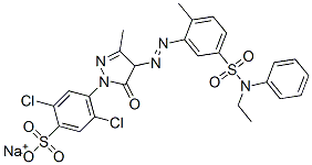 85455-43-2,sodium 2,5-dichloro-4-[4-[[5-[(ethylphenylamino)sulphonyl]-o-tolyl]azo]-4,5-dihydro-3-methyl-5-oxo-1H-pyrazol-1-yl]benzenesulphonate