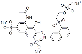 85567-18-6,5-(acetamido)-4-hydroxy-3-[[8-[[2-(sulphooxy)ethyl]sulphonyl]-2-naphthyl]azo]naphthalene-2,7-disulphonic acid, sodium salt