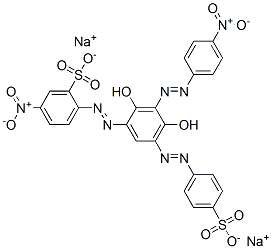85631-85-2,disodium 2-[[2,4-dihydroxy-3-[(4-nitrophenyl)azo]-5-[(4-sulphonatophenyl)azo]phenyl]azo]-5-nitrobenzenesulphonate