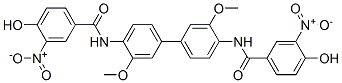 85650-62-0,N,N'-(3,3'-dimethoxy[1,1'-biphenyl]-4,4'-diyl)bis[4-hydroxy-3-nitrobenzamide]