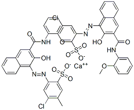 85702-54-1,calcium bis[6-chloro-4-[[2-hydroxy-3-[(2-methoxyphenyl)carbamoyl]-1-naphthyl]azo]toluene-3-sulphonate]