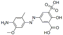 85720-90-7,5-[(4-amino-5-methoxy-2-tolyl)azo]-3-sulphosalicylic acid