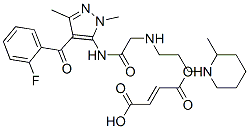 85723-21-3,but-2-enedioic acid: N-[4-(2-fluorobenzoyl)-2,5-dimethyl-pyrazol-3-yl] -2-[3-(2-methyl-1-piperidyl)propylamino]acetamide