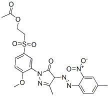 85750-10-3,2-[5-[[2-(acetoxy)ethyl]sulphonyl]-2-methoxyphenyl]-2,4-dihydro-5-methyl-4-[(4-methyl-2-nitrophenyl)azo]-3H-pyrazol-3-one