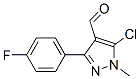 857640-20-1,5-CHLORO-3-(4-FLUOROPHENYL)-1-METHYL-1H-PYRAZOLE-4-CARBOXALDEHYDE