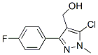 857640-43-8,5-CHLORO-3-(4-FLUOROPHENYL)-1-METHYL-1H-PYRAZOLE-4-METHANOL