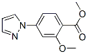 858523-28-1,METHYL 2-METHOXY-4-(1H-PYRAZOL-1-YL)BENZOATE