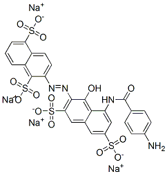 85895-98-3,tetrasodium 2-[[8-[(4-aminobenzoyl)amino]-1-hydroxy-3,6-disulphonato-2-naphthyl]azo]naphthalene-1,5-disulphonate