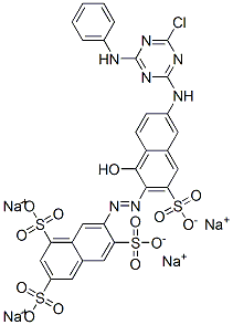 85959-00-8,tetrasodium 7-[[6-[[4-chloro-6-(phenylamino)-1,3,5-triazin-2-yl]amino]-1-hydroxy-3-sulphonato-2-naphthyl]azo]naphthalene-1,3,6-trisulphonate