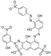 85959-22-4,5-[[2,4-dihydroxy-3-[(4-nitrophenyl)azo]phenyl]azo]-4-hydroxy-3-[(2-hydroxy-5-nitrophenyl)azo]naphthalene-2,7-disulphonic acid