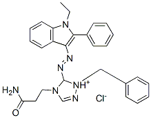 85959-28-0,4-(3-amino-3-oxopropyl)-5-[(1-ethyl-2-phenyl-1H-indol-3-yl)azo]-1-(phenylmethyl)-1H-1,2,4-triazolium chloride