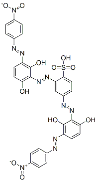 85959-46-2,2,4-bis[[2,6-dihydroxy-3-[(4-nitrophenyl)azo]phenyl]azo]benzenesulphonic acid