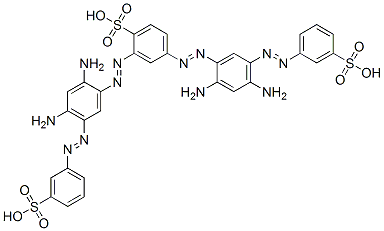 85959-49-5,2,4-bis[[2,4-diamino-5-[(3-sulphophenyl)azo]phenyl]azo]benzenesulphonic acid
