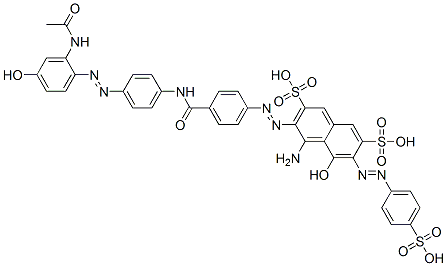 85959-55-3,3-[[4-[[[4-[[2-(acetylamino)-4-hydroxyphenyl]azo]phenyl]amino]carbonyl]phenyl]azo]-4-amino-5-hydroxy-6-[(4-sulphophenyl)azo]naphthalene-2,7-disulphonic acid