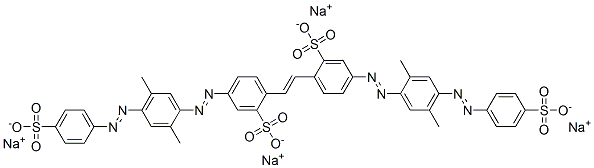 85959-56-4,tetrasodium 4,4'-bis[[2,5-dimethyl-4-[(4-sulphonatophenyl)azo]phenyl]azo]stilbene-2,2'-disulphonate