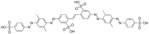 85959-57-5,4,4'-bis[[2,5-dimethyl-4-[(4-sulphophenyl)azo]phenyl]azo]stilbene-2,2'-disulphonic acid