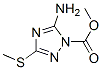 86009-00-9,1H-1,2,4-Triazole-1-carboxylicacid,5-amino-3-(methylthio)-,methylester(9CI)