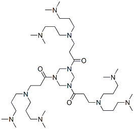 86154-34-9,1,3,5-tris[3-[bis[3-(dimethylamino)propyl]amino]-1-oxopropyl]hexahydro-1,3,5-triazine