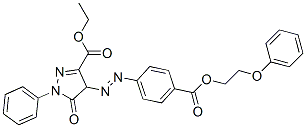 86422-58-4,ethyl 4,5-dihydro-5-oxo-4-[[4-[(2-phenoxyethoxy)carbonyl]phenyl]azo]-1-phenyl-1H-pyrazole-3-carboxylate
