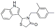 86427-41-0,3-[(2,4-dimethylphenyl)methyl]-2-(1H-indol-3-yl)thiazolidin-4-one