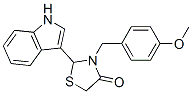 86427-43-2,2-(1H-indol-3-yl)-3-[(4-methoxyphenyl)methyl]thiazolidin-4-one