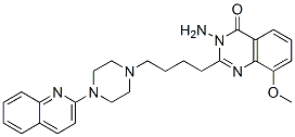 864386-34-5,4(3H)-Quinazolinone,  3-amino-8-methoxy-2-[4-[4-(2-quinolinyl)-1-piperazinyl]butyl]-