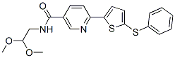 864685-28-9,N-(2,2-DIMETHOXYETHYL)-6-(5-(PHENYLTHIO)THIOPHEN-2-YL)NICOTINAMIDE