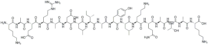 86579-06-8,H-LYS-ALA-GLU-ARG-ALA-ASP-LEU-ILE-ALA-TYR-LEU-LYS-GLN-ALA-THR-ALA-LYS-OH