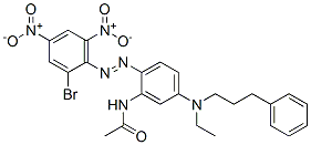 86806-69-1,N-[2-[(2-bromo-4,6-dinitrophenyl)azo]-5-[ethyl(3-phenylpropyl)amino]phenyl]acetamide