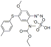 86808-51-7,2-[(ethoxycarbonyl)methylamino]-5-methoxy-4-[(4-methylphenyl)thio]benzenediazonium hydrogen sulphate