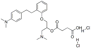 86819-19-4,4-[1-dimethylamino-3-[2-[2-(4-dimethylaminophenyl)ethyl]phenoxy]propan -2-yl]oxy-4-oxo-butanoic acid dihydrochloride